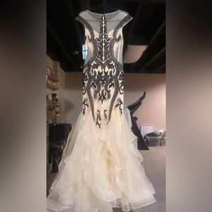 Beautiful mermaid black and nude dress! From Camilla la vie; never been worn!
